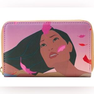 NWT Loungefly Disney Pocahontas scenes zip around wallet
